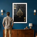 Ace of Spades Wall Art Canvas Print – Black and Gold Playing by MyGreatCanvas | Canvas Wall Art Prints | Photo Prints & Wall Decor