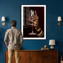 Black Woman Holding Elegant Wine Glass Art, Black Girl Art, by MyGreatCanvas | Canvas Wall Art Prints | Photo Prints & Wall Decor