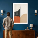 Geometric Abstract Wall Art Canvas Print, Orange Blue by MyGreatCanvas | Canvas Wall Art Prints | Photo Prints & Wall Decor