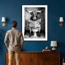 Texas Longhorn Cow Toilet Paper Canvas Wall Art, Funny by MyGreatCanvas | Canvas Wall Art Prints | Photo Prints & Wall Decor