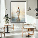 Jesus Walking on Water Wall Art Canvas Print, Christian Wall
