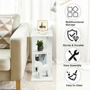 3-Tier Narrow Side Table with Storage Shelf by DirectDeals