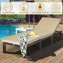 Outdoor Rattan Adjustable Cushioned Chaise by LJGDeals
