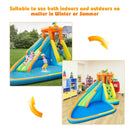 Inflatable Water Slide Kids Bounce House with 740W Blower