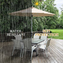 9 Feet Patio Outdoor Market Umbrella with Aluminum Pole without Weight Base by LJGDeals