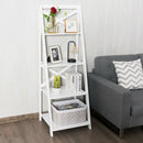 2 Pieces 4-Tier Wood Display Storage Bookshelf Set by LJGDeals