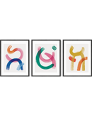 Bright abstract shapes