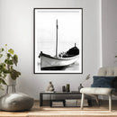 Minimal Boat Wall Art Canvas Print – Black and White Coastal by MyGreatCanvas | Canvas Wall Art Prints | Photo Prints & Wall Decor