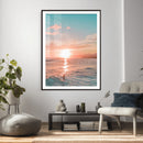 Sunset Surf Wall Art Canvas Print – Coastal Ocean by MyGreatCanvas | Canvas Wall Art Prints | Photo Prints & Wall Decor