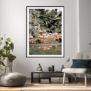 Flamingo Wall Art Canvas Print, Tropical Wildlife Scene by MyGreatCanvas | Canvas Wall Art Prints | Photo Prints & Wall Decor
