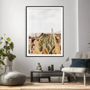 Minimal Desert Cactus Wall Art Canvas Print, Neutral by MyGreatCanvas | Canvas Wall Art Prints | Photo Prints & Wall Decor