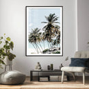 Tropical Trees Beach Wall Art Canvas Print, Coastal Ocean by MyGreatCanvas | Canvas Wall Art Prints | Photo Prints & Wall Decor