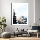 Snowy Mountain Forest Wall Art Canvas Print, Winter Pine by MyGreatCanvas | Canvas Wall Art Prints | Photo Prints & Wall Decor