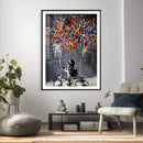 Banksy Inspired Boy Wall Art Canvas Print, Graffiti Balloon by MyGreatCanvas | Canvas Wall Art Prints | Photo Prints & Wall Decor