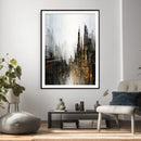 Abstract Urban Wall Art Canvas Print, Gold Black Modern by MyGreatCanvas | Canvas Wall Art Prints | Photo Prints & Wall Decor