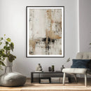 Neutral Abstract Wall Art Canvas Print, Beige Black Textured by MyGreatCanvas | Canvas Wall Art Prints | Photo Prints & Wall Decor