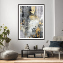 Gray Gold Abstract Wall Art Canvas Print, Textured Modern by MyGreatCanvas | Canvas Wall Art Prints | Photo Prints & Wall Decor