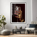Black Woman Holding Elegant Wine Glass Art, Black Girl Art, by MyGreatCanvas | Canvas Wall Art Prints | Photo Prints & Wall Decor