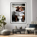 Texas Longhorn Cow Toilet Paper Canvas Wall Art, Funny by MyGreatCanvas | Canvas Wall Art Prints | Photo Prints & Wall Decor