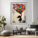 Banksy Street Art Canvas Wall Art, Girl Heart Balloons by MyGreatCanvas | Canvas Wall Art Prints | Photo Prints & Wall Decor