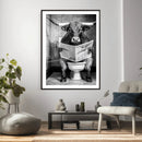 Texas Longhorn Cow Toilet Paper Canvas Wall Art, Funny by MyGreatCanvas | Canvas Wall Art Prints | Photo Prints & Wall Decor