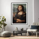 Funny Bathroom Canvas Wall Art Print, Mona Lisa Clothespin by MyGreatCanvas | Canvas Wall Art Prints | Photo Prints & Wall Decor