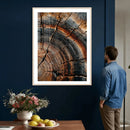 Abstract Tree Rings Wall Art Canvas Print Wood Grain Rings