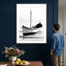Minimal Boat Wall Art Canvas Print – Black and White Coastal by MyGreatCanvas | Canvas Wall Art Prints | Photo Prints & Wall Decor