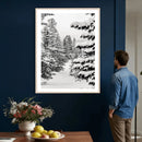 Winter Pine Forest Wall Art Canvas Print, Minimal Winter by MyGreatCanvas | Canvas Wall Art Prints | Photo Prints & Wall Decor