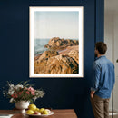 Rocky Coastline Wall Art Canvas Print, Minimal Coastal by MyGreatCanvas | Canvas Wall Art Prints | Photo Prints & Wall Decor