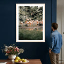 Flamingo Wall Art Canvas Print, Tropical Wildlife Scene by MyGreatCanvas | Canvas Wall Art Prints | Photo Prints & Wall Decor