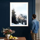 Snowy Mountain Forest Wall Art Canvas Print, Winter Pine by MyGreatCanvas | Canvas Wall Art Prints | Photo Prints & Wall Decor