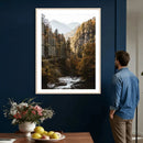 Autumn Forest Mountain Wall Art Canvas Print, Nature by MyGreatCanvas | Canvas Wall Art Prints | Photo Prints & Wall Decor