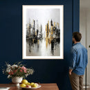 Abstract New York Wall Art Canvas Print, Gold Black Modern by MyGreatCanvas | Canvas Wall Art Prints | Photo Prints & Wall Decor