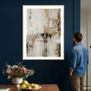 Neutral Abstract Wall Art Canvas Print, Beige Black Textured by MyGreatCanvas | Canvas Wall Art Prints | Photo Prints & Wall Decor