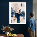 Abstract Navy Blue Wall Art Canvas Print by MyGreatCanvas | Canvas Wall Art Prints | Photo Prints & Wall Decor