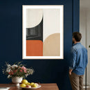 Geometric Abstract Wall Art Canvas Print, Orange Blue by MyGreatCanvas | Canvas Wall Art Prints | Photo Prints & Wall Decor