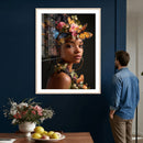 Butterfly Crown Gold Woman Portrait — Monarch Queen Canvas by MyGreatCanvas | Canvas Wall Art Prints | Photo Prints & Wall Decor