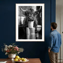 Highland Cow Toilet Paper Canvas Wall Art, Funny Bathroom by MyGreatCanvas | Canvas Wall Art Prints | Photo Prints & Wall Decor