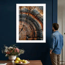 Abstract Tree Rings Wall Art Canvas Print Wood Grain Rings