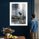 Abstract Moose Wall Art Canvas Print – Wildlife Nature by MyGreatCanvas | Canvas Wall Art Prints | Photo Prints & Wall Decor