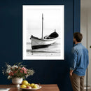 Minimal Boat Wall Art Canvas Print – Black and White Coastal by MyGreatCanvas | Canvas Wall Art Prints | Photo Prints & Wall Decor