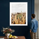 Minimal Desert Cactus Wall Art Canvas Print, Neutral by MyGreatCanvas | Canvas Wall Art Prints | Photo Prints & Wall Decor