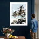 Tropical Trees Beach Wall Art Canvas Print, Coastal Ocean by MyGreatCanvas | Canvas Wall Art Prints | Photo Prints & Wall Decor