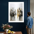 Abstract New York Wall Art Canvas Print, Gold Black Modern by MyGreatCanvas | Canvas Wall Art Prints | Photo Prints & Wall Decor