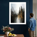 Abstract Urban Wall Art Canvas Print, Gold Black Modern by MyGreatCanvas | Canvas Wall Art Prints | Photo Prints & Wall Decor