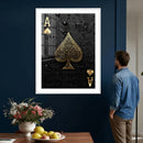 Ace of Spades Wall Art Canvas Print – Black and Gold Playing by MyGreatCanvas | Canvas Wall Art Prints | Photo Prints & Wall Decor