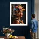Butterfly Crown Gold Woman Portrait — Monarch Queen Canvas by MyGreatCanvas | Canvas Wall Art Prints | Photo Prints & Wall Decor