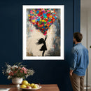 Banksy Street Art Canvas Wall Art, Girl Heart Balloons by MyGreatCanvas | Canvas Wall Art Prints | Photo Prints & Wall Decor