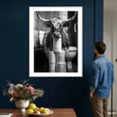 Texas Longhorn Cow Toilet Paper Canvas Wall Art, Funny by MyGreatCanvas | Canvas Wall Art Prints | Photo Prints & Wall Decor
